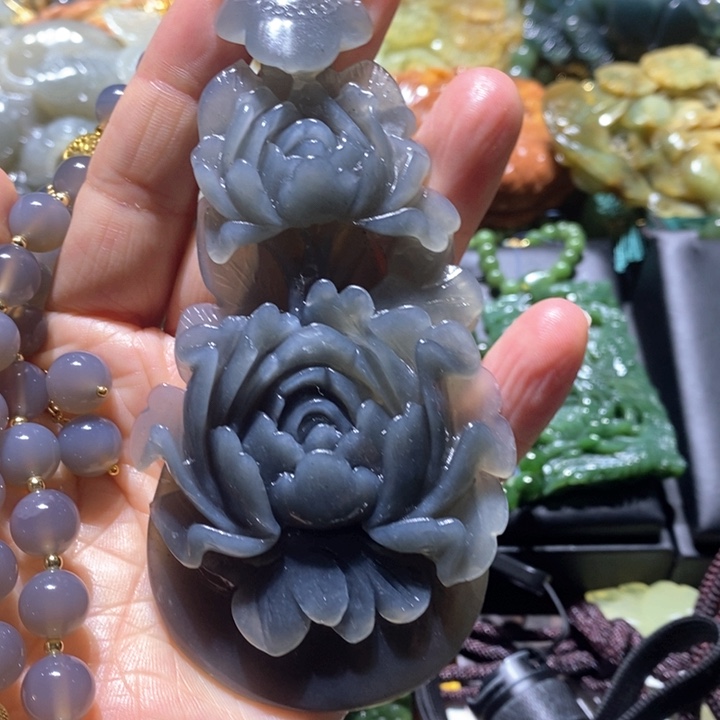 岫玉毛衣链未镶嵌