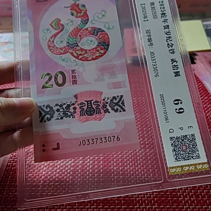 塑料小蛇钞蛇四雷达号033733076评级