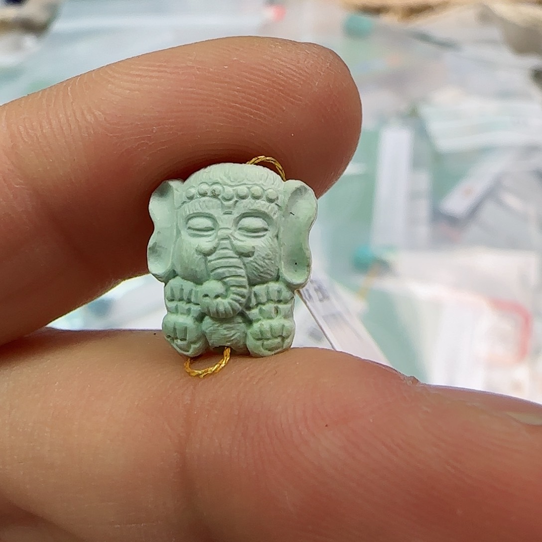 绿松石珠宝半成品未镶嵌