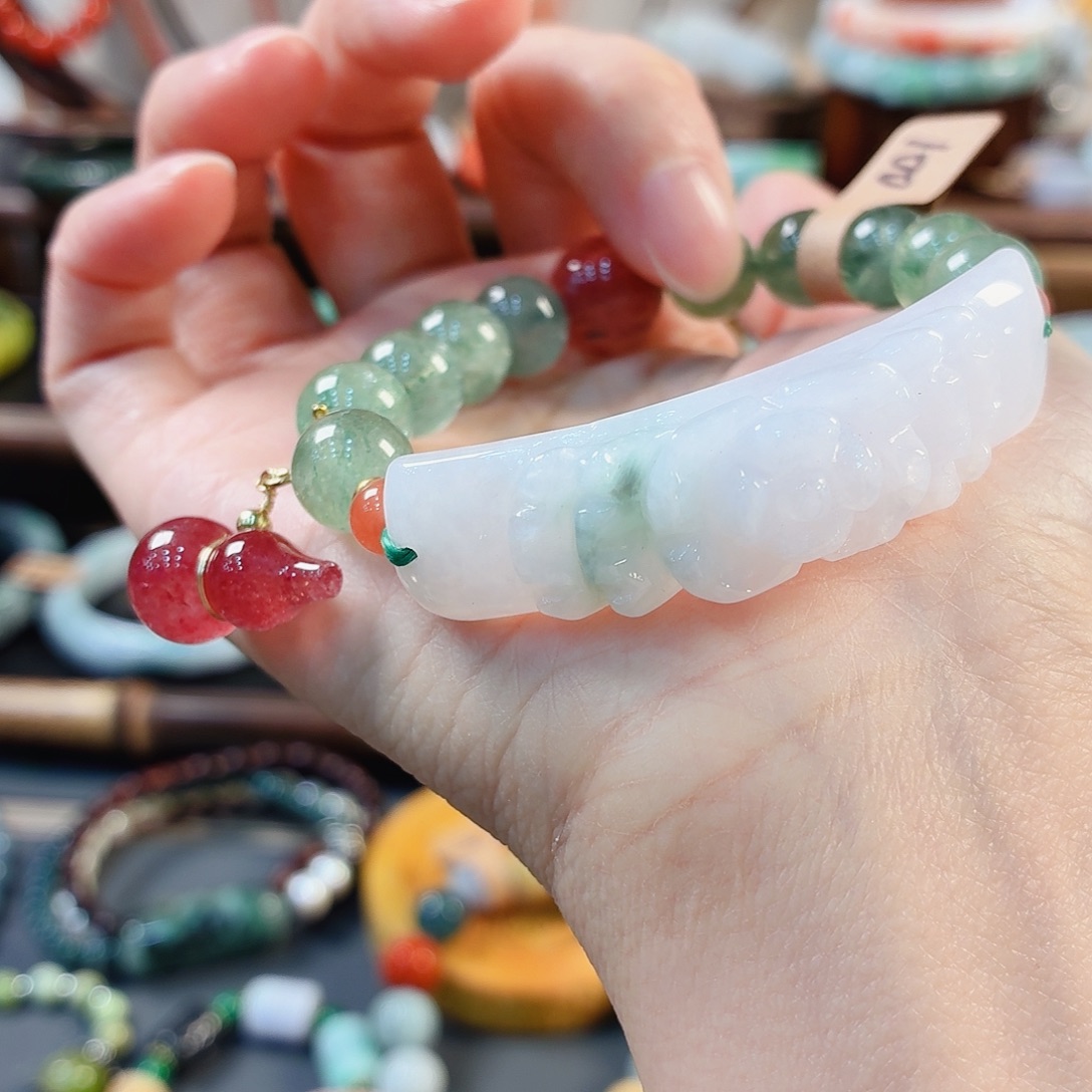 翡翠未镶嵌手链手串