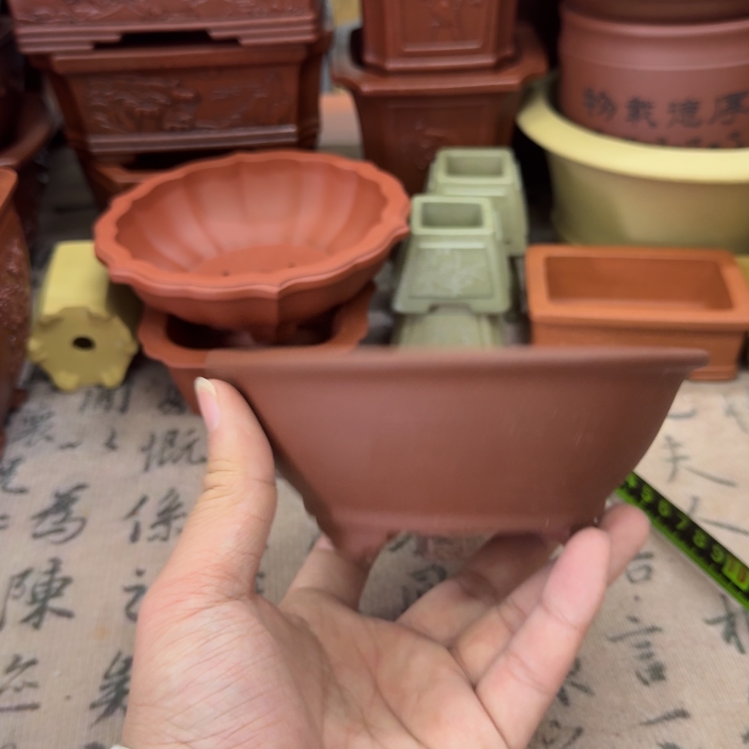 紫砂花盆宜兴紫砂正品12.5x4.5