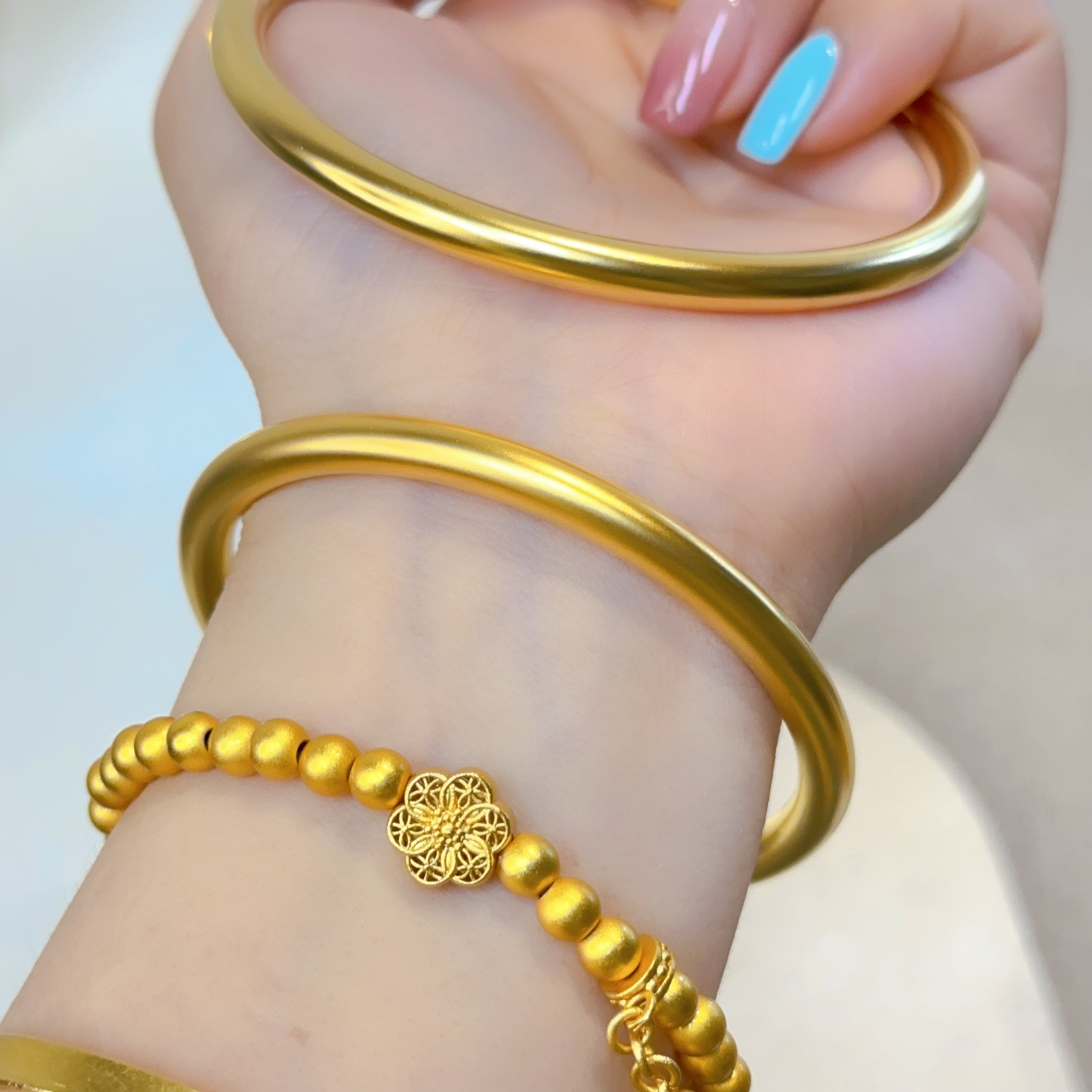 铜合金手镯 A0076  5n 古法传承经典素圈手镯 实心百搭高品质