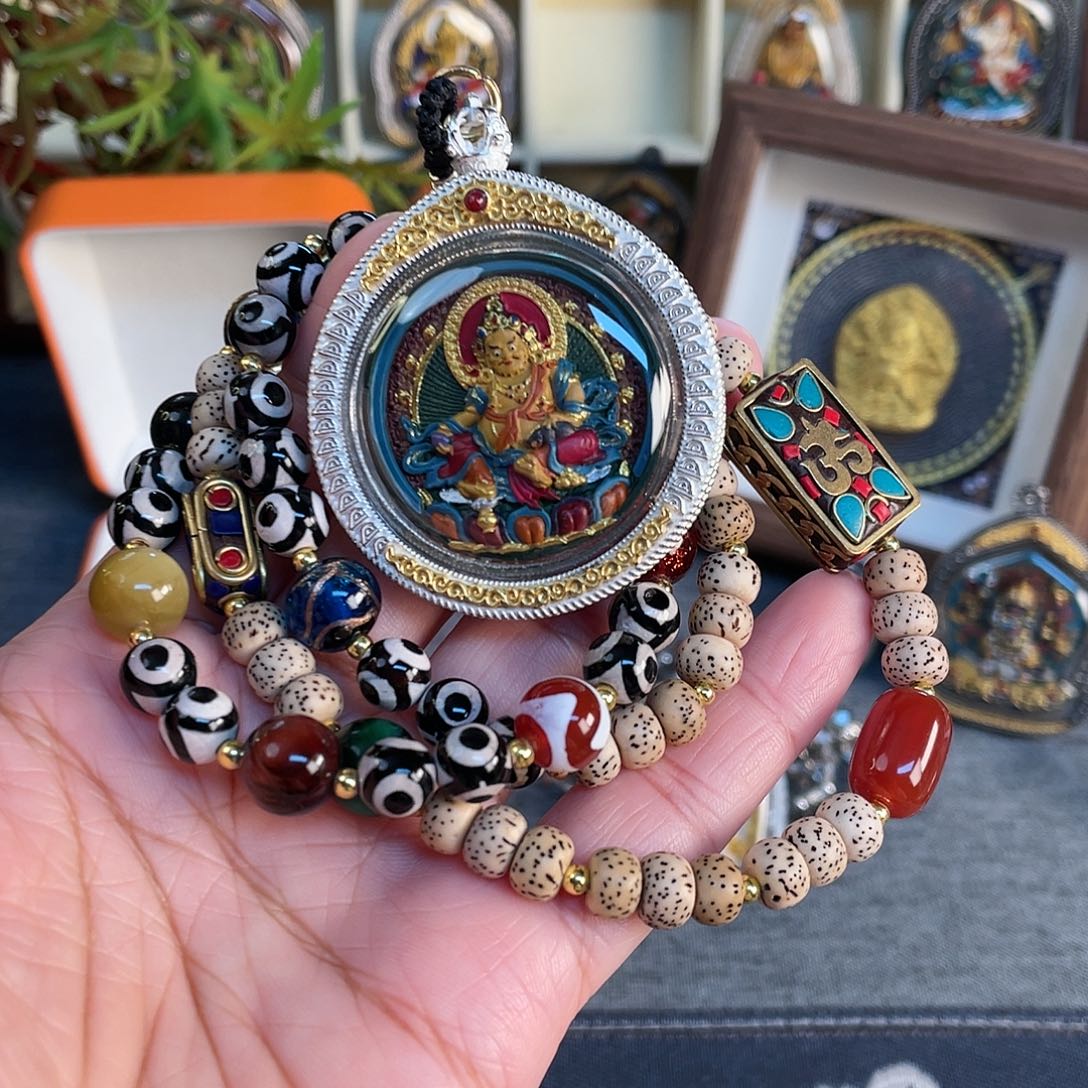 泥塑黄老爷黑老爷双面擦擦+绑绳