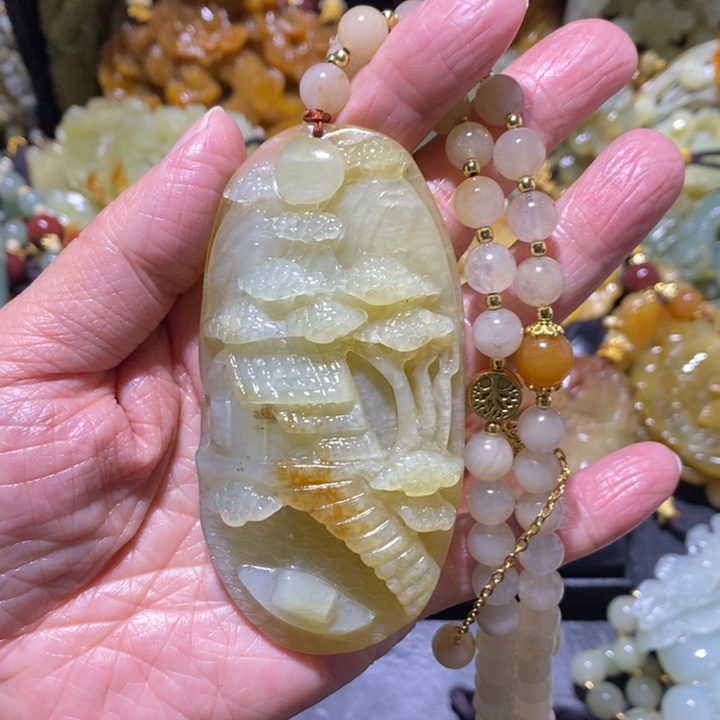 岫玉岫玉吊坠未镶嵌