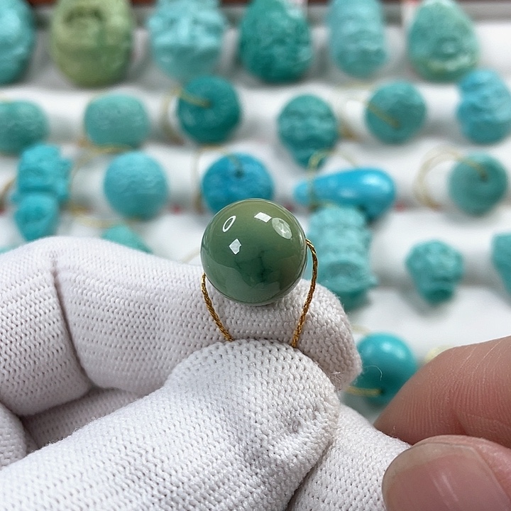 绿松石车挂未镶嵌尺寸14