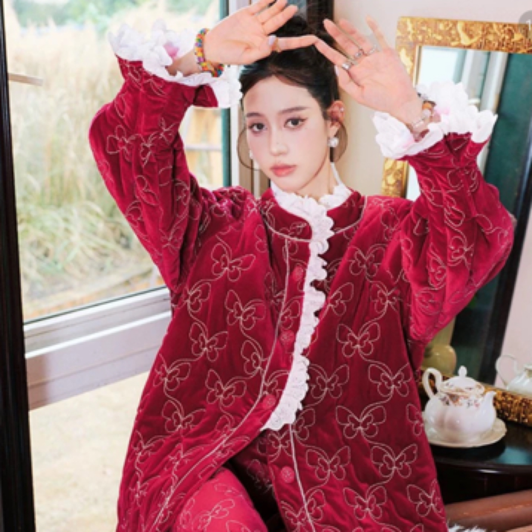 ANNZ庄周晓梦家居服套装