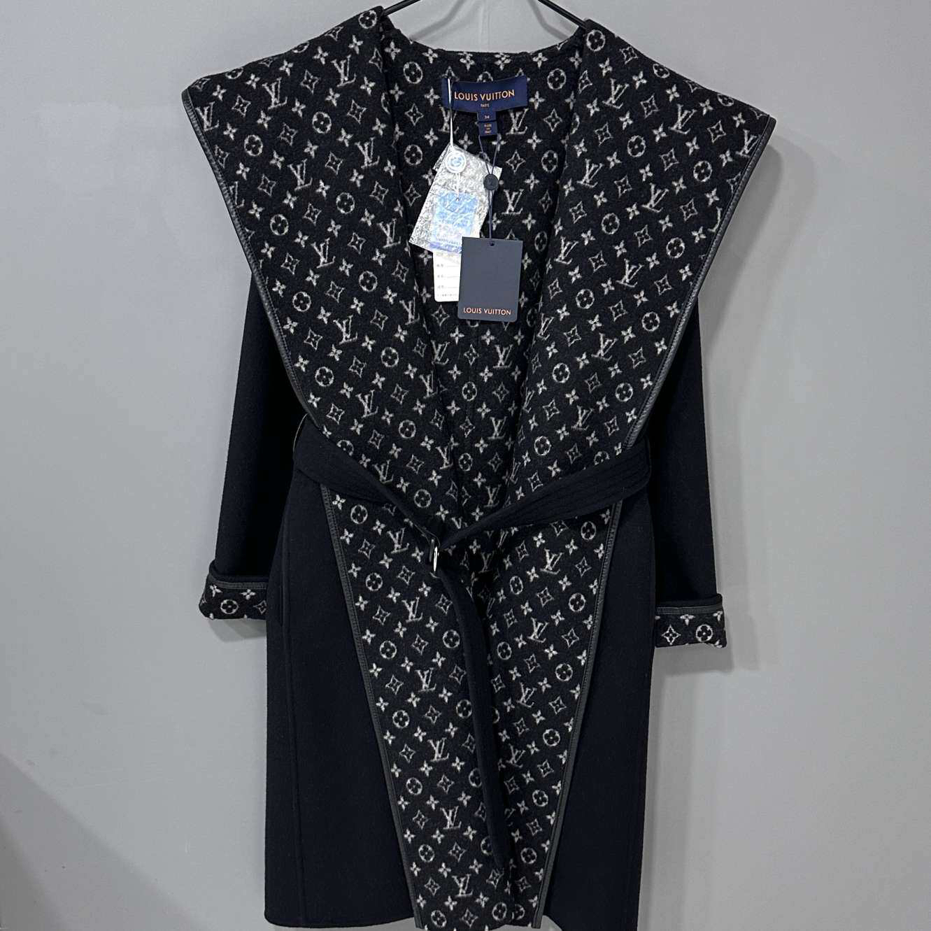 未使用 LouisVuitton/路易威登 小花满印长款浴袍大衣/34码/87446