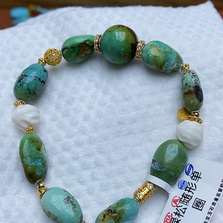 绿松石手串珠子未镶嵌