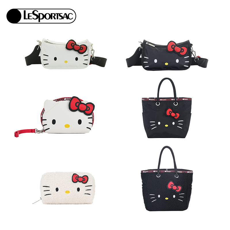 LeSportsac乐播诗HelloKitty系列可爱凯蒂猫托特包/马鞍包/旅行袋