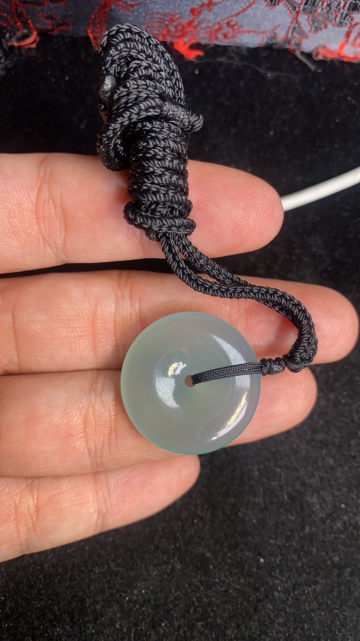 天然A货蓝冰平安扣