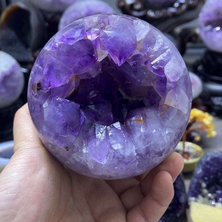 紫晶珠宝半成品未镶嵌