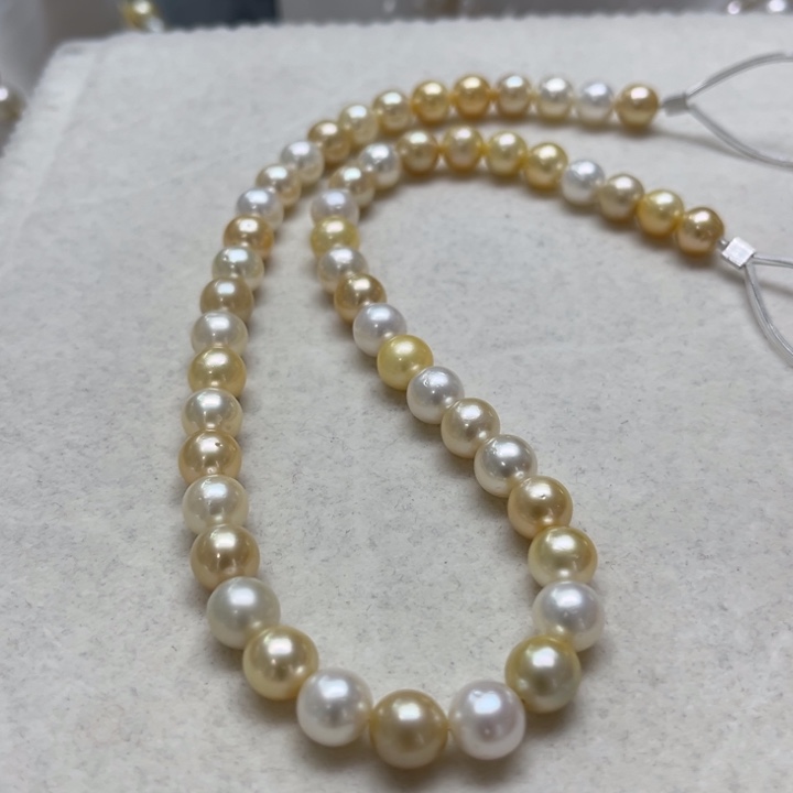 海水珍珠项链银S925镶嵌