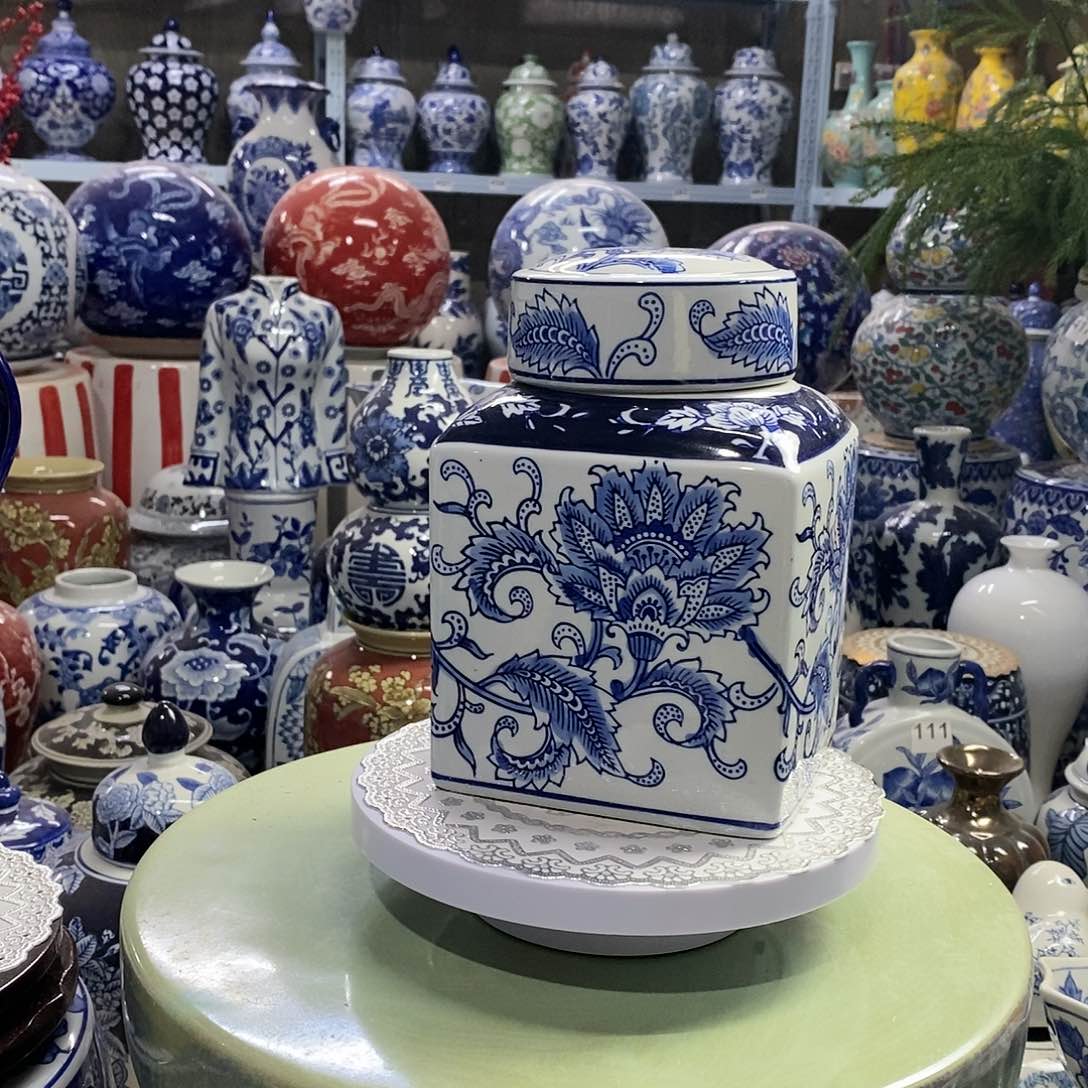 瓶茶叶罐花瓶摆件花瓶