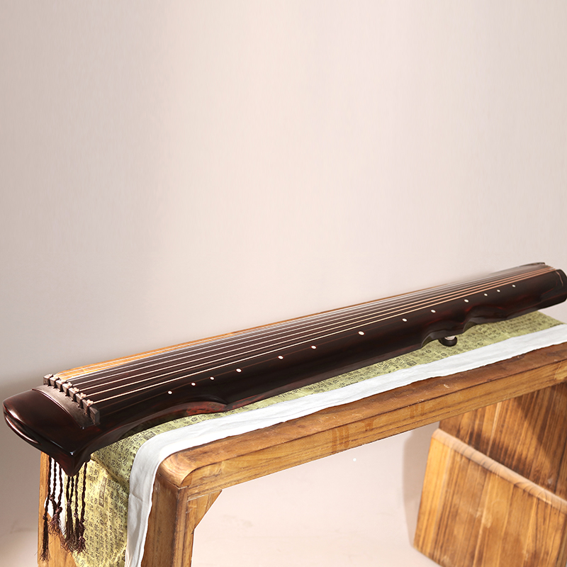 尘音纯生漆老房梁杉木纯手工初学者演奏级古琴