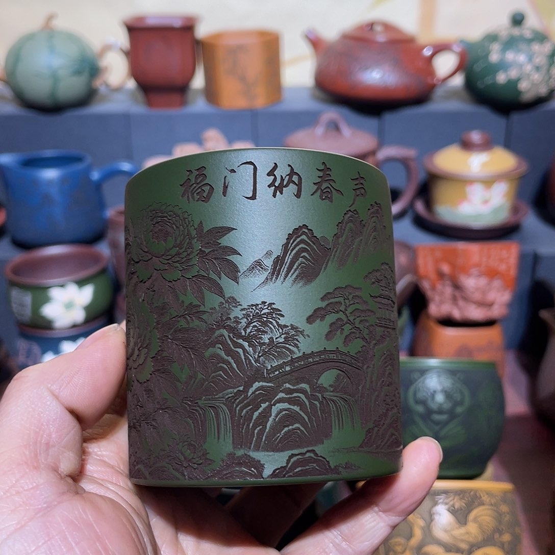 原矿紫砂手工主人杯