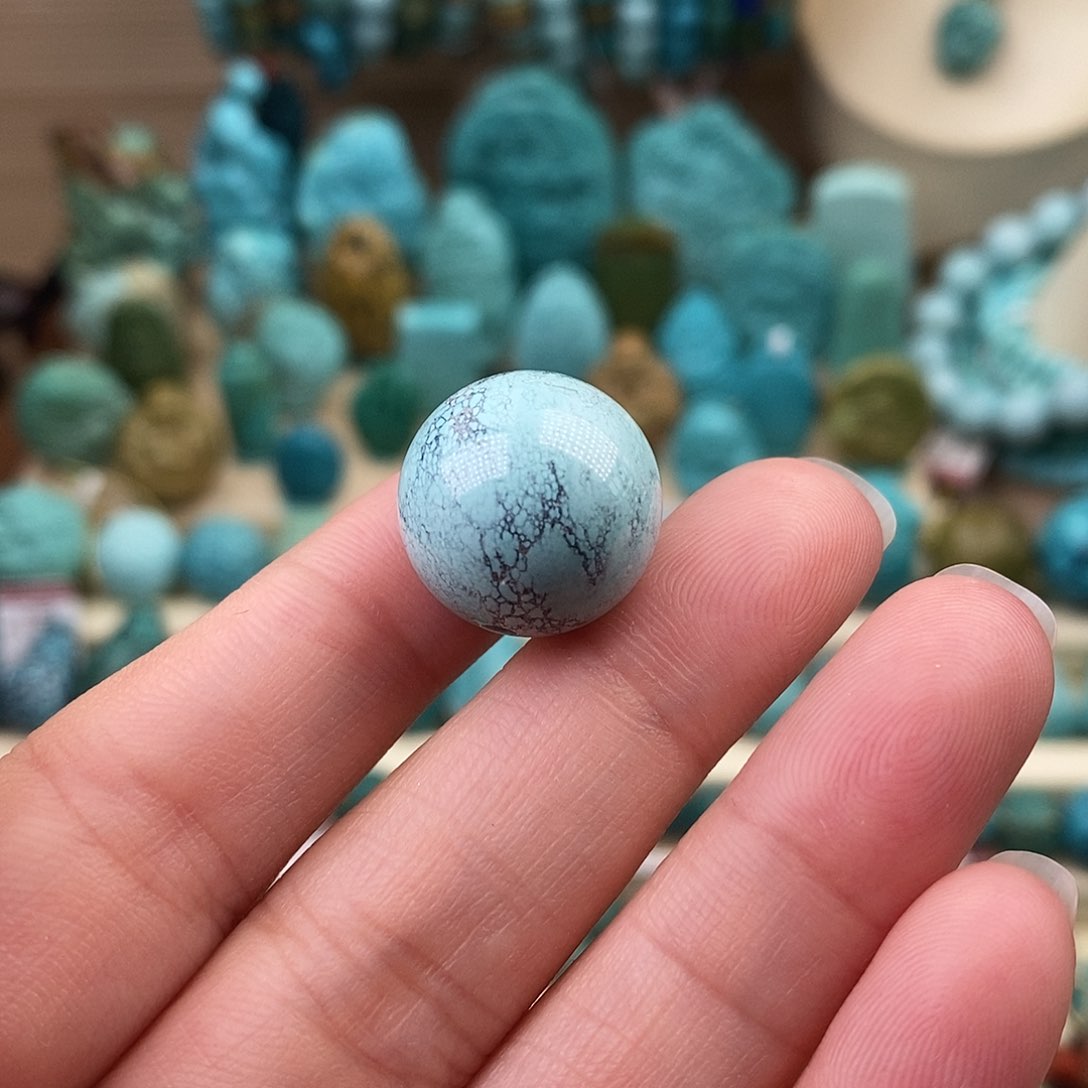 未镶嵌绿松石珠宝奇石16.5