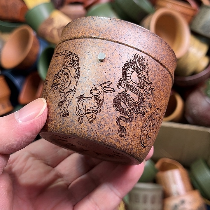 紫砂茶杯全手工紫砂主人杯