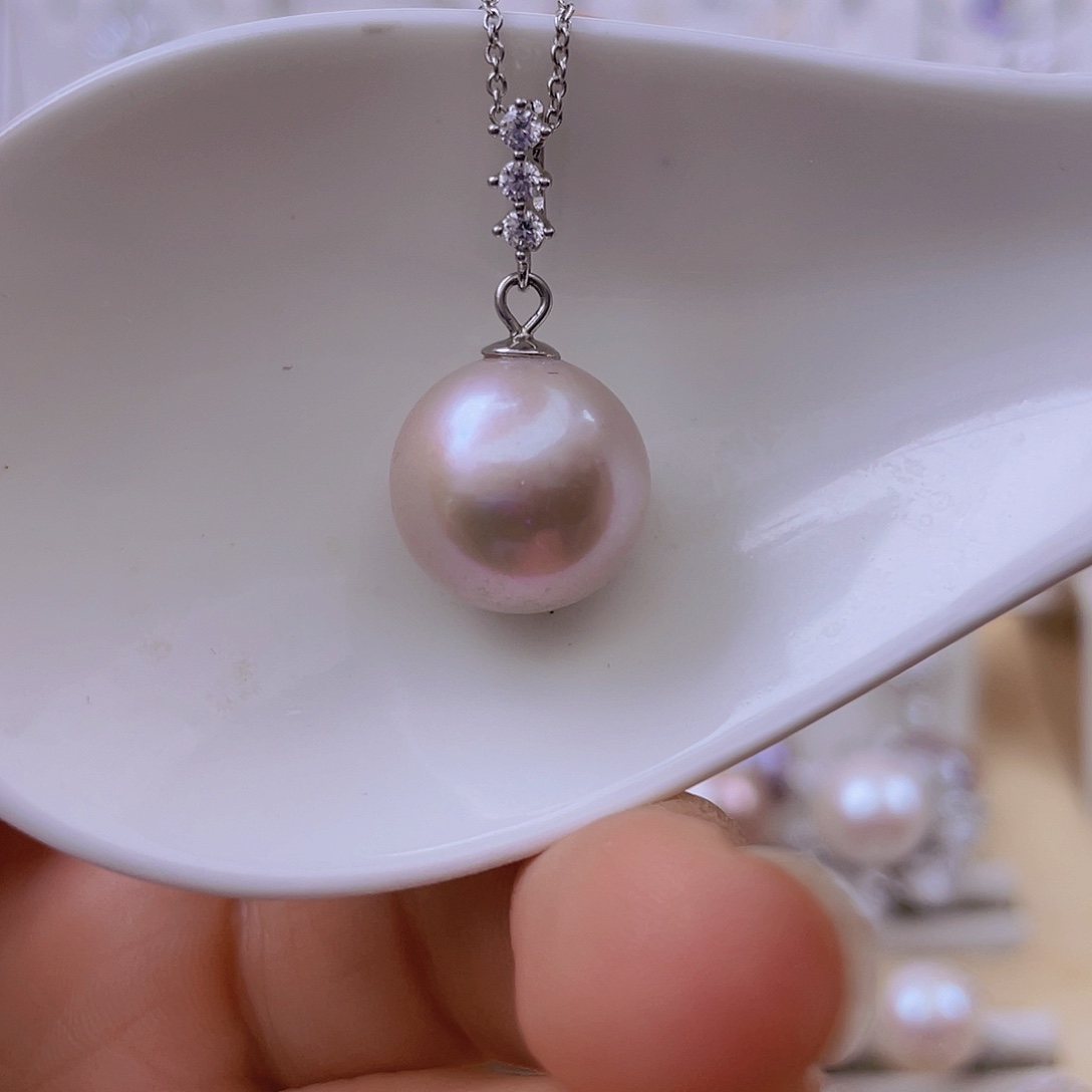 吊坠(赠链)银S925镶嵌淡水珍珠
