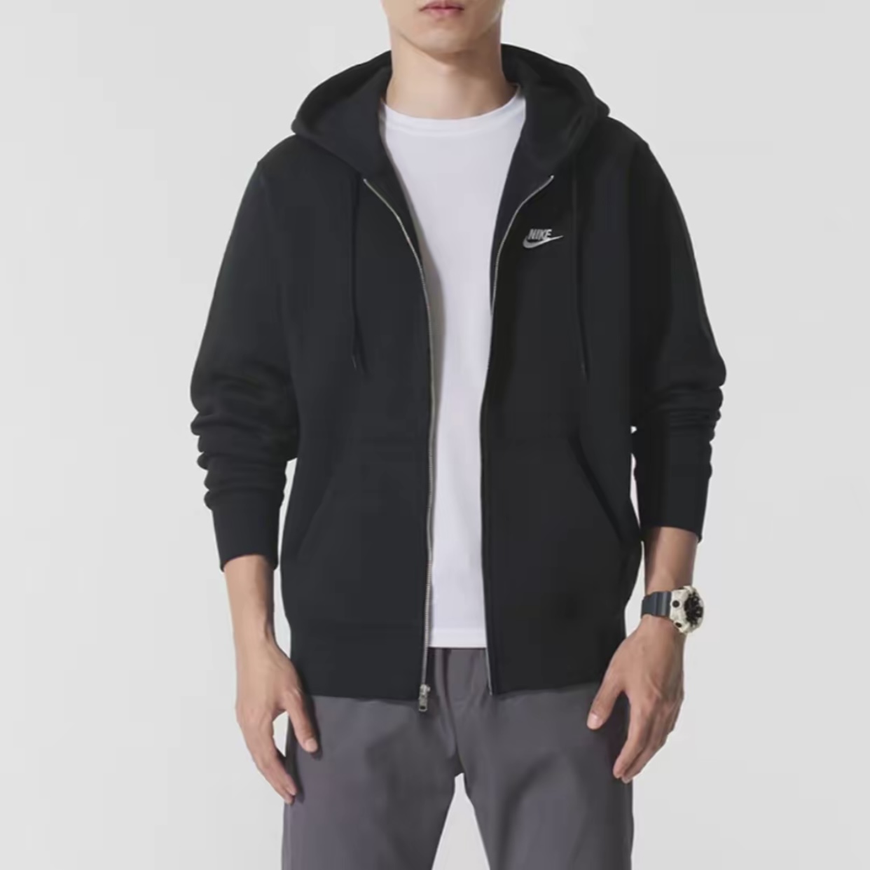 NIKE/耐克【双旦狂欢季】男拉链连帽加绒夹克外套FN3862010