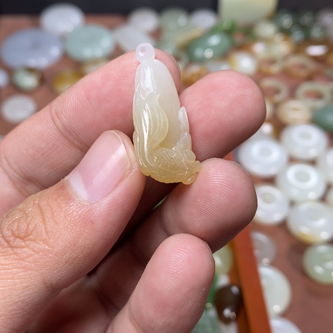 和田玉吊坠(不含链)未镶嵌