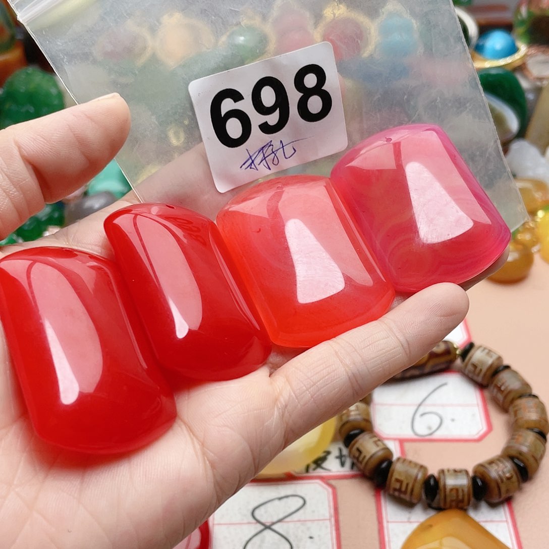 合金颈饰玛瑙/玉髓潇*鱼