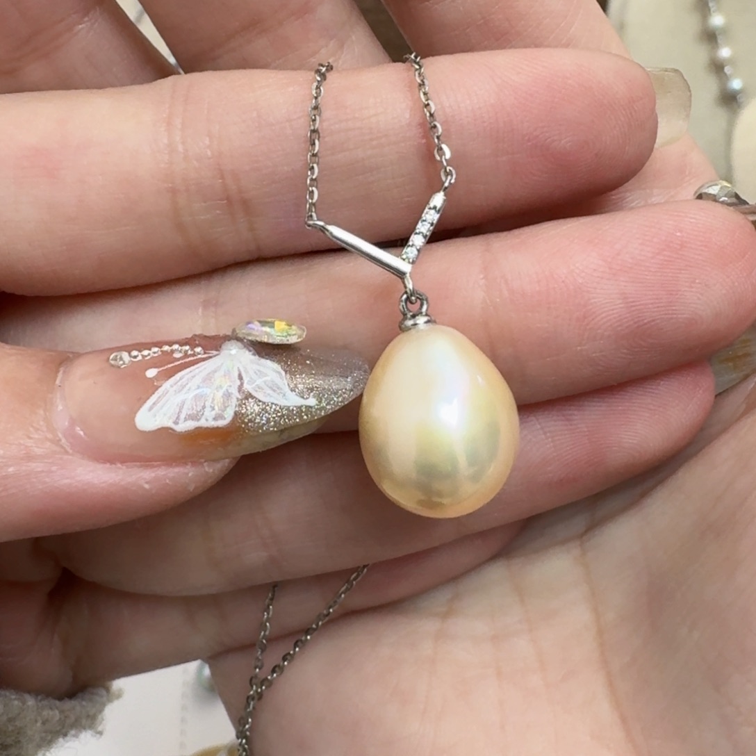 淡水珍珠颈饰银S925镶嵌