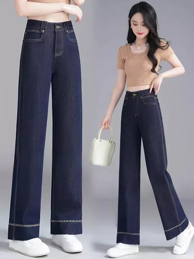 111-120春夏款显瘦百搭薄款宽松女士牛仔裤