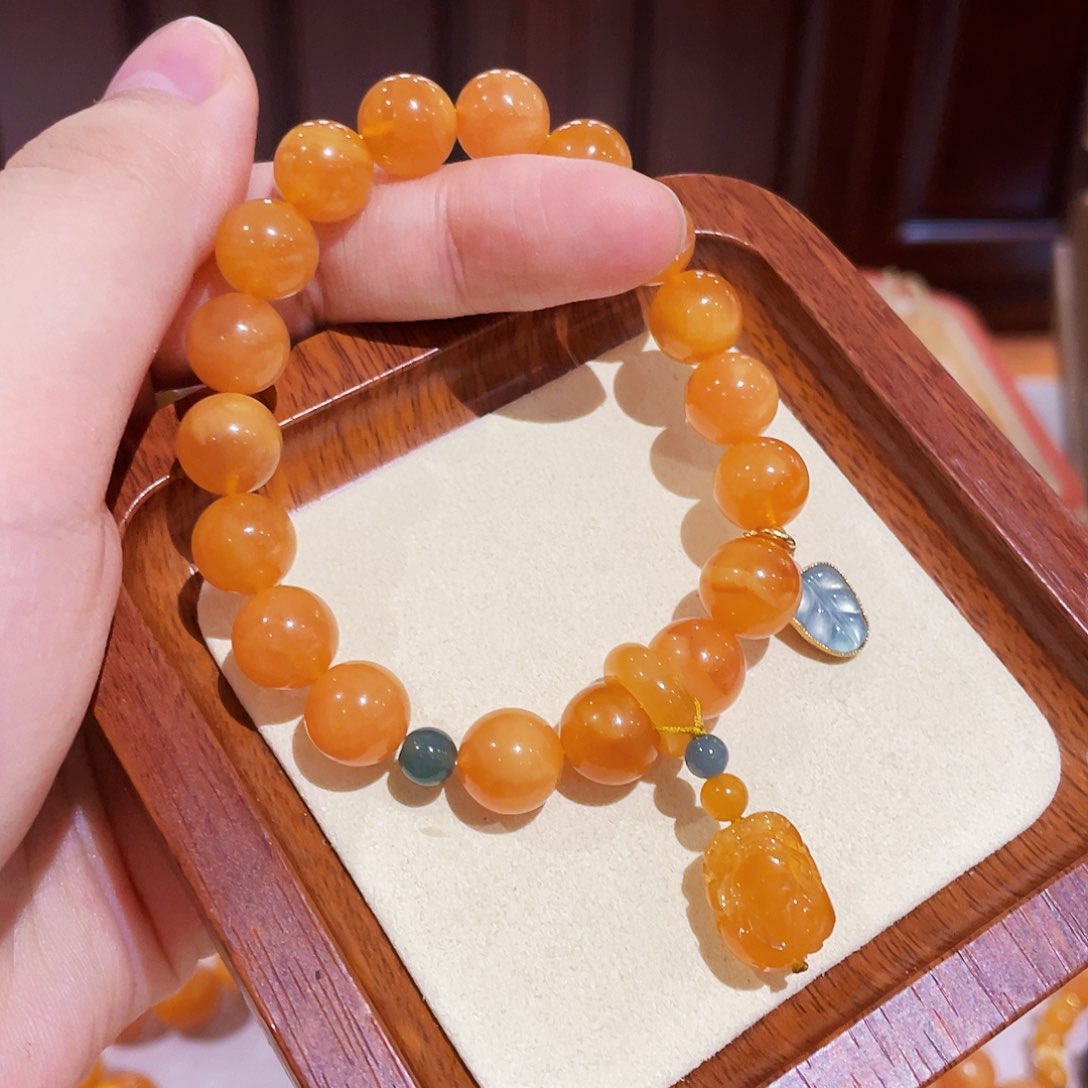 蜜蜡手链未镶嵌手串