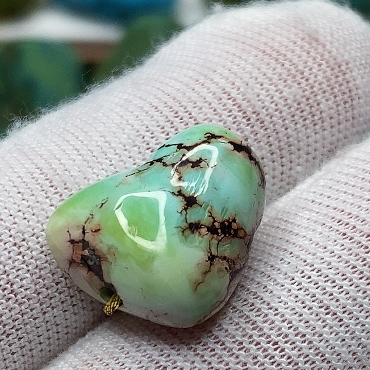 绿松石未镶嵌天然原矿 地大质检