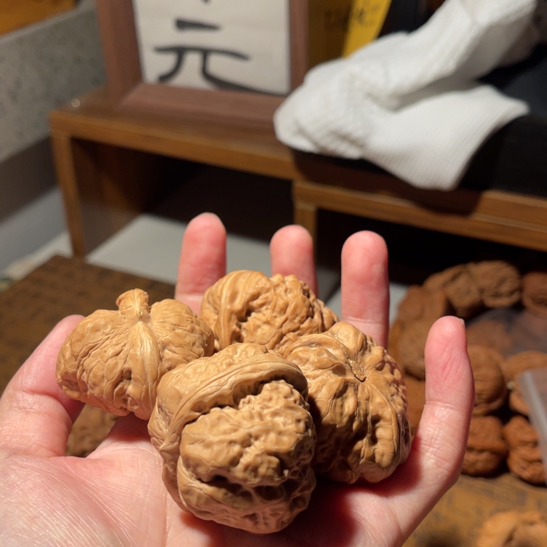 文玩核桃把件42 呱呱送一根筋 不退换