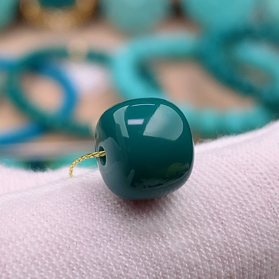 绿松石珠宝奇石未镶嵌9.1✖️8.2mm