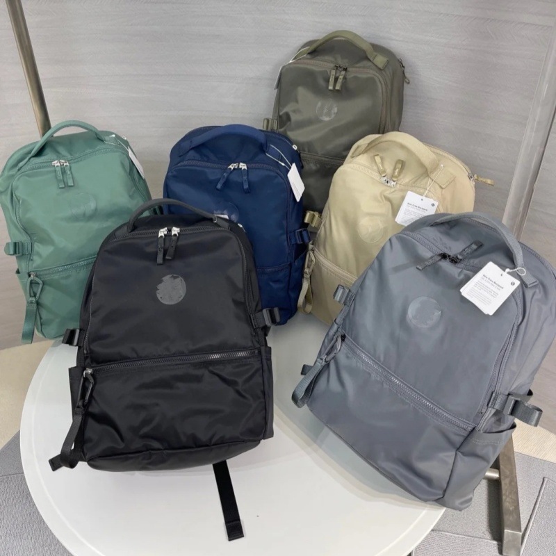 lulu家22升L双肩包大容量瑜伽包男女通用学生电脑包都市简约风