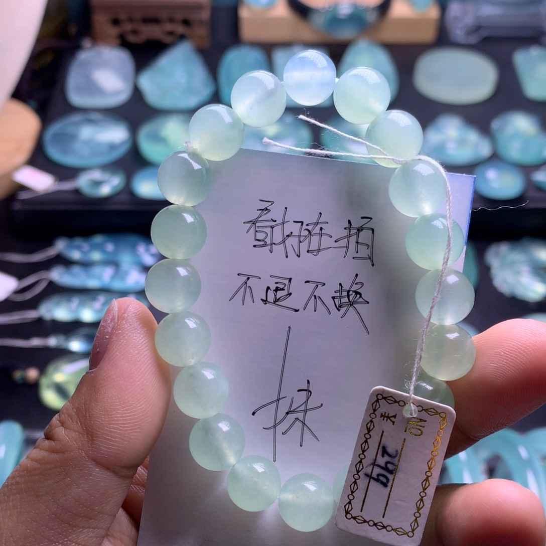 蛇纹石玉手串未镶嵌