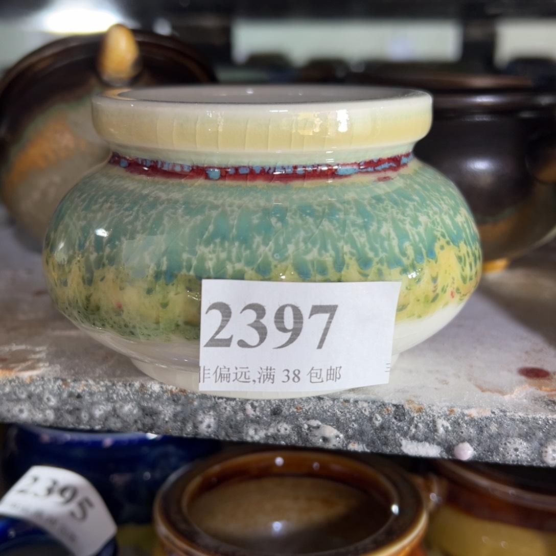 陶瓷口6.5 景德镇手工花盆