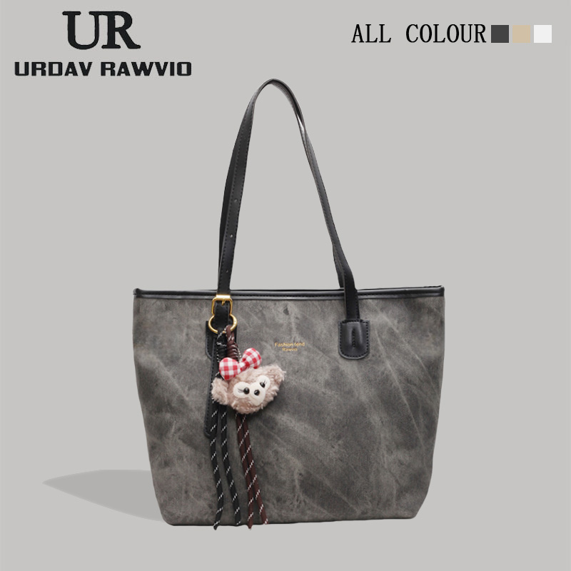 URDAV RAWVIO高级感百搭单肩包包女2025新款百搭大容量通勤托特包