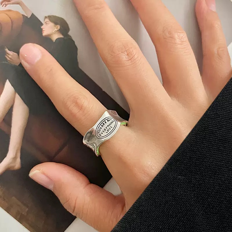 钛钢戒指 痞帅潮流中性时尚韩国ins高级感指环