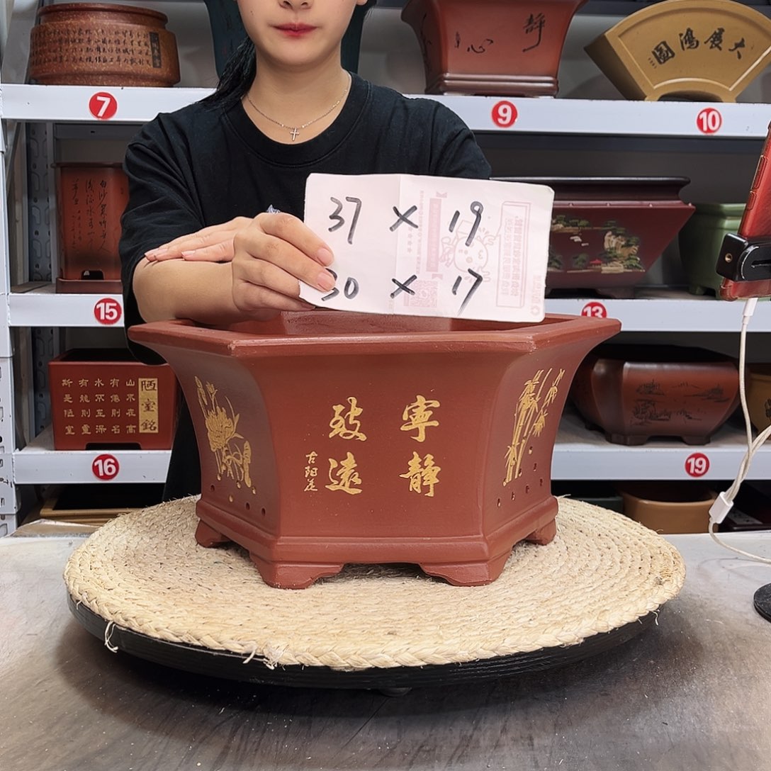 紫砂花盆紫砂花盆