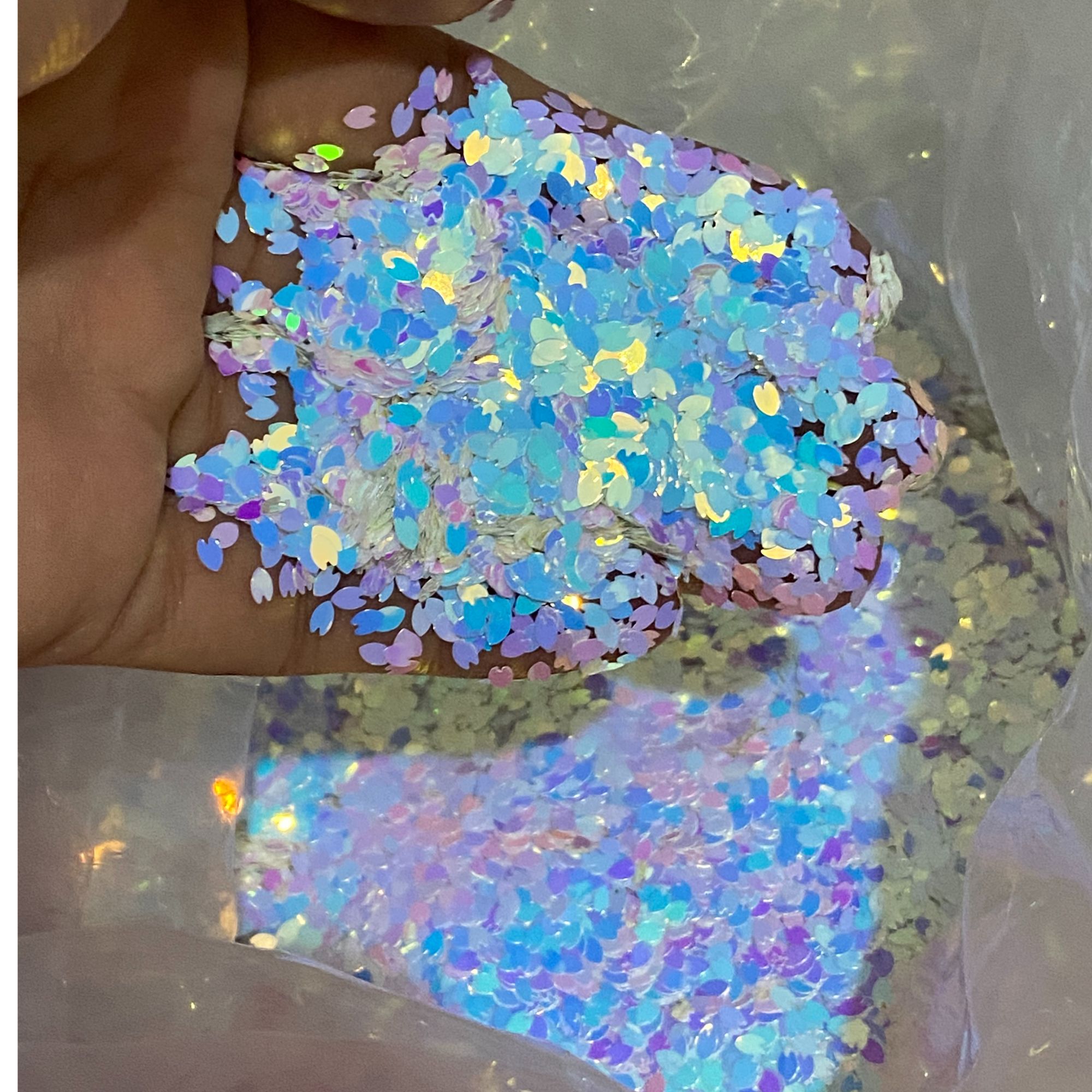 【素心】花瓣四芒星亮片手工DIY