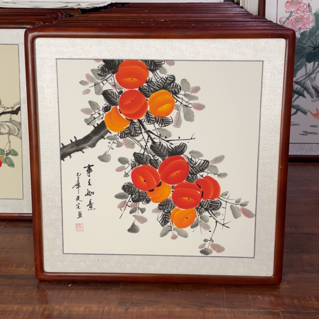 国画带框尺寸63*63厘米