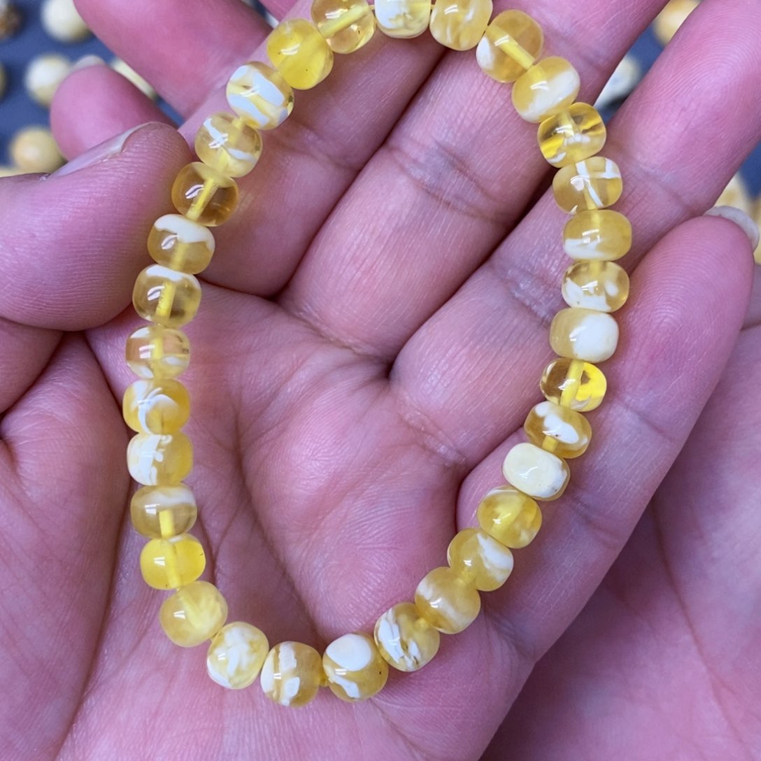 琥珀珠宝奇石未镶嵌尺寸7 mm