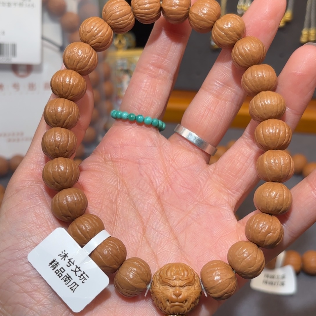 千***集吊坠猴头核桃精品三围同尺南瓜手持