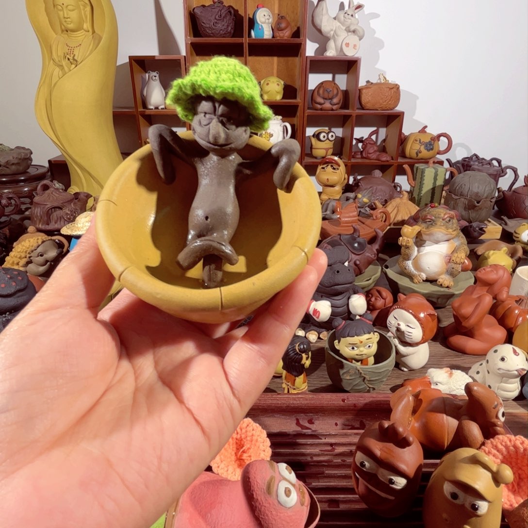 紫砂茶壶龙**爷纯手工制作过程就是