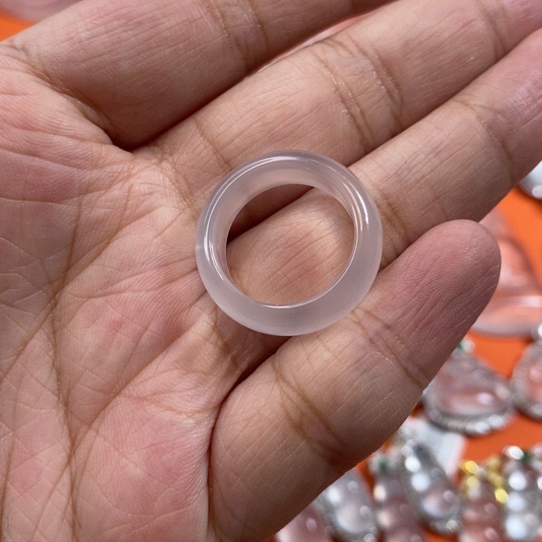 石英质玉未镶嵌戒圈✨**?