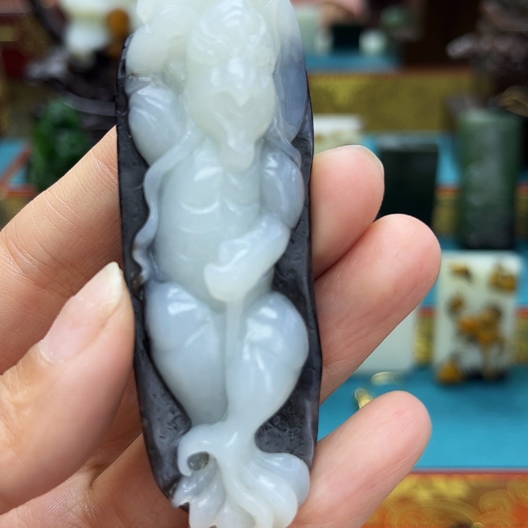 和田玉未镶嵌挂件