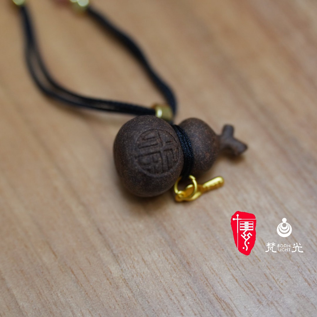 非金属棉绳项链 非遗太素香方疗愈合香立体葫芦玫瑰系百搭毛衣链