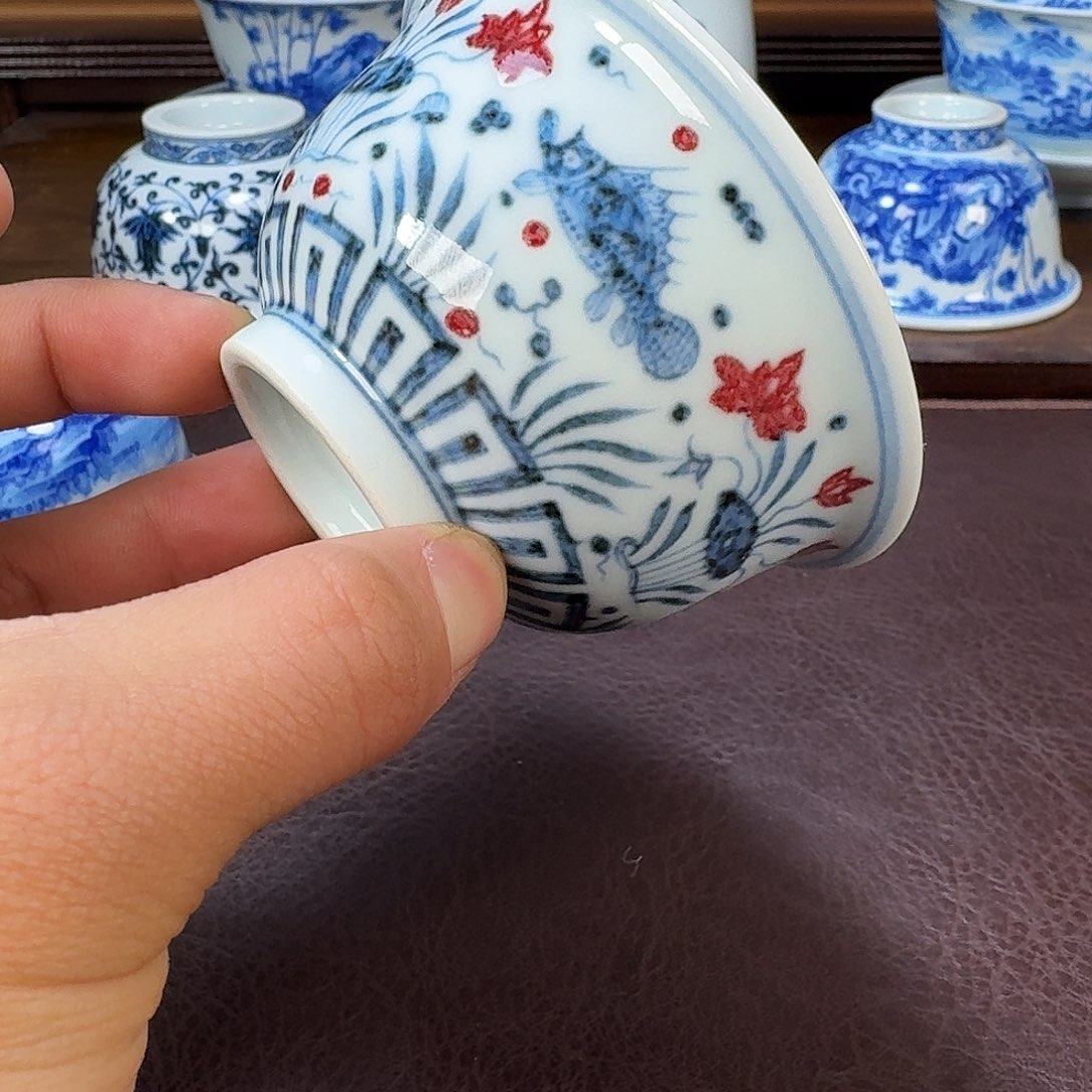 瓷片当代景德镇陶瓷手绘茶具