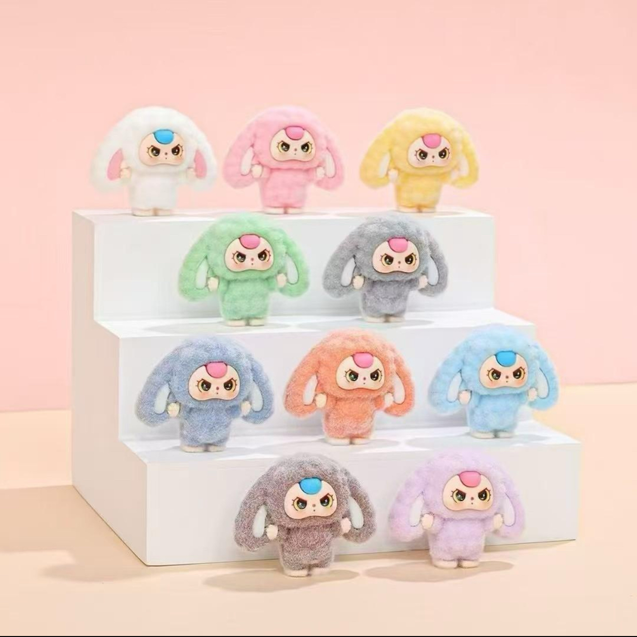 【九宫格】植绒娃三岁桌面车载摆件diy