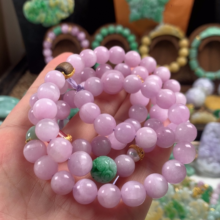 翡翠未镶嵌颈饰项链