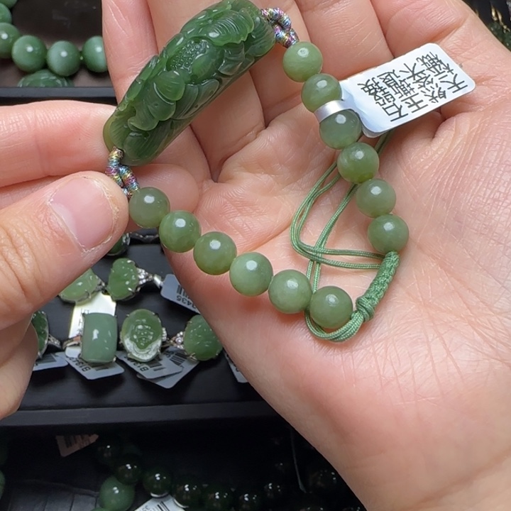 和田玉（碧玉）手牌未镶嵌