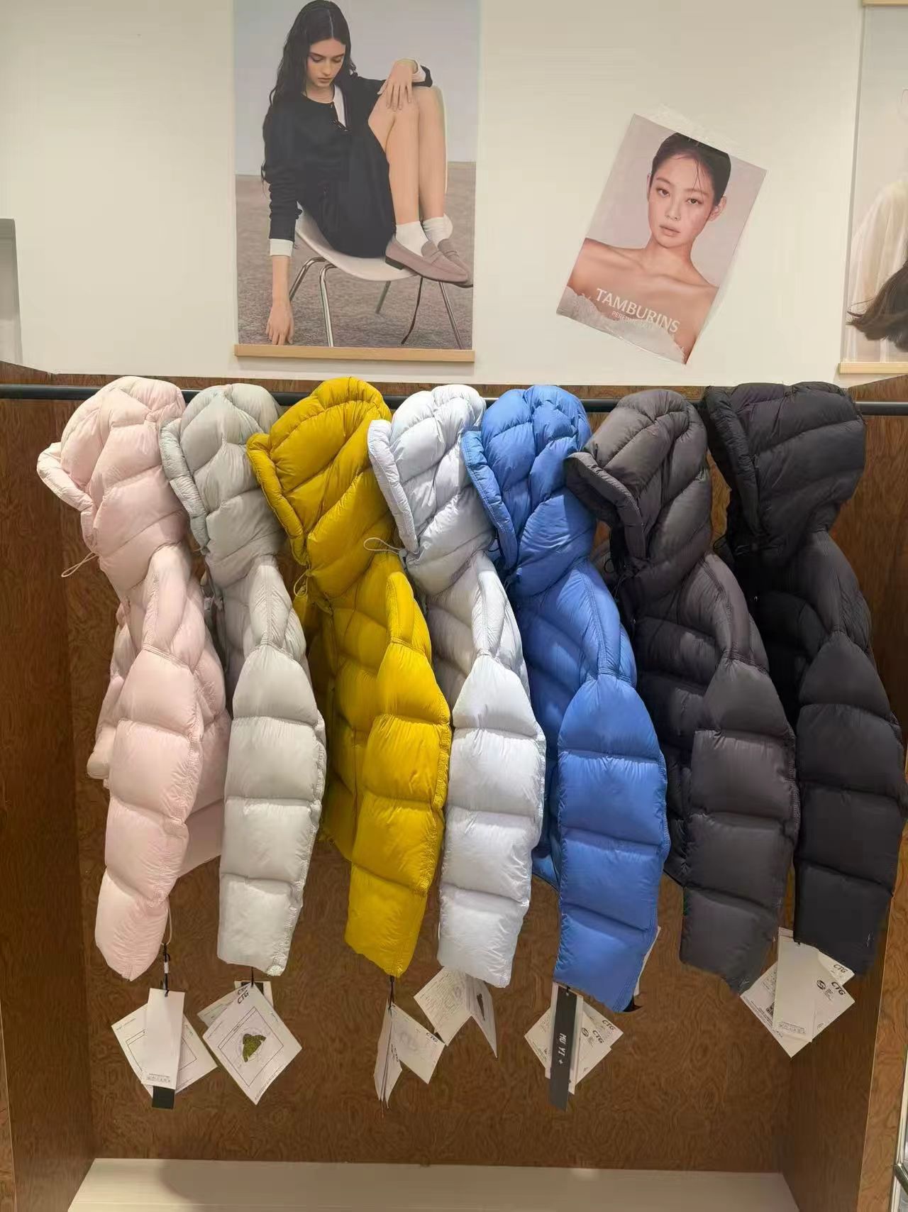 格调美美 冬季新款连帽花苞帽面包服羽绒服外套